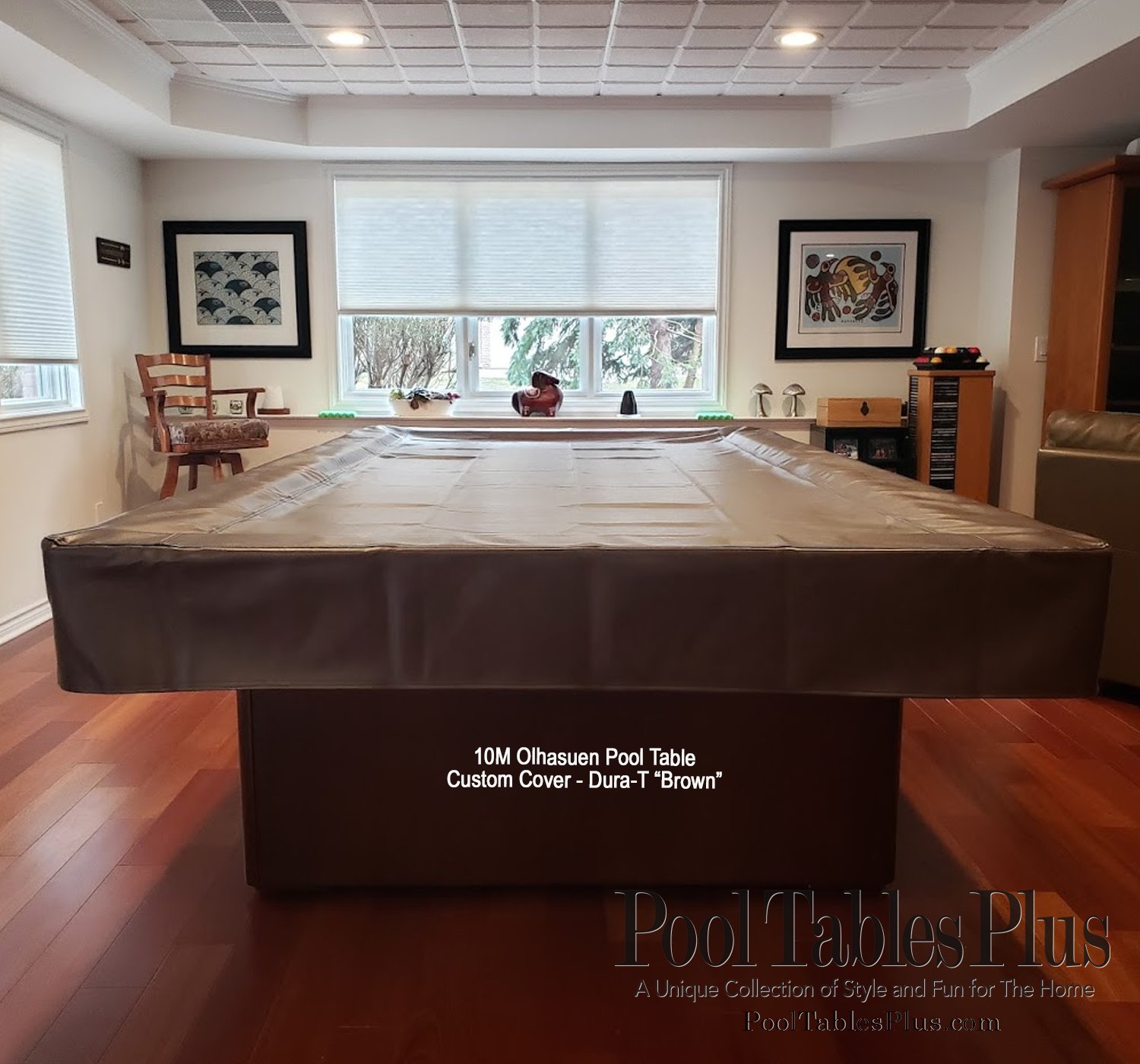Games For Fun Heavy-Duty Fitted Pool Table Cover 