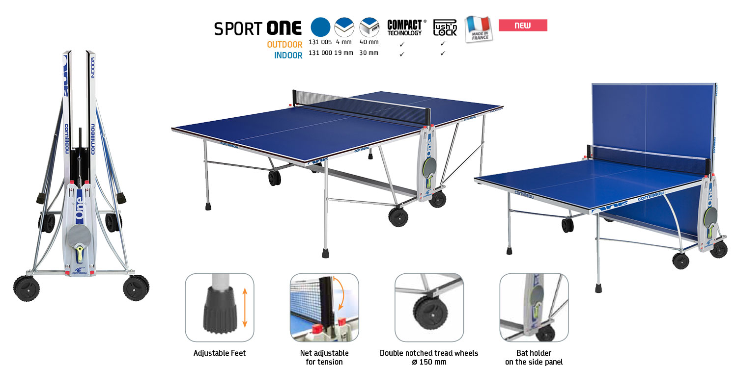 Permanent Outdoor Table Tennis Table, Sport-Pro