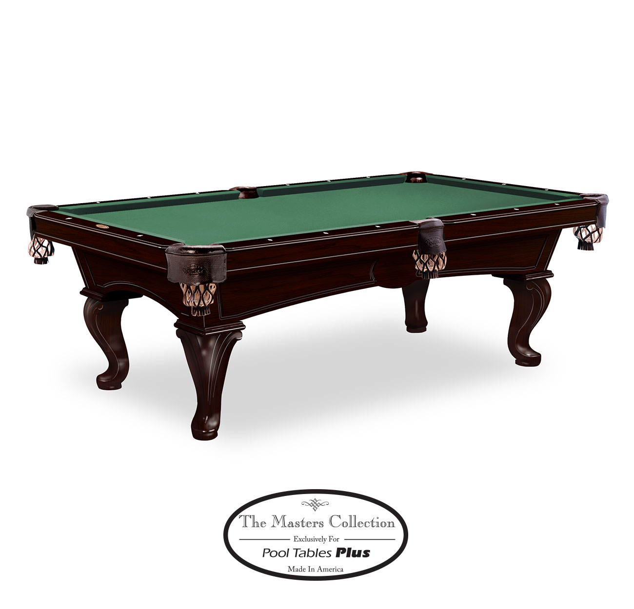 Espresso Finish Wood Pool/Billiard Table 8-Ball Rack 