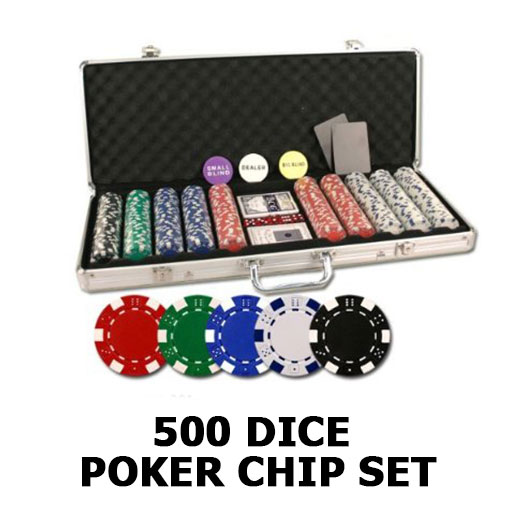 verloving taart kanaal Dice 500 Poker Chip Set