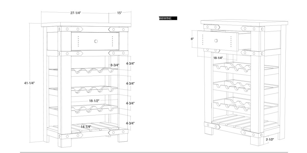 Exotic Wood Wine Rack
