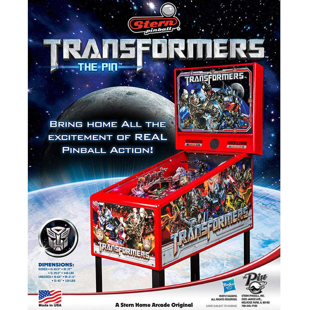 Transformers Pinball Machine by Stern Pinball