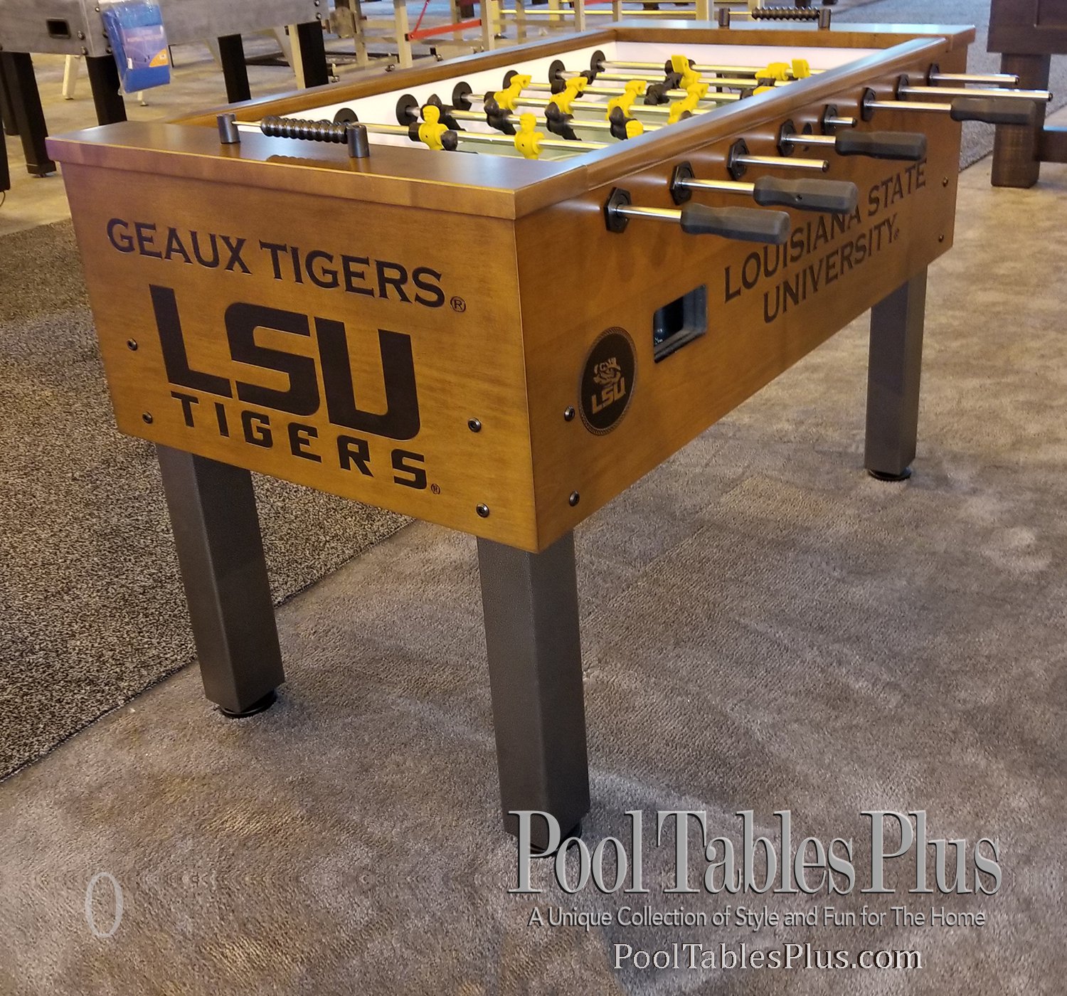Laser Engraved Custom Foosball