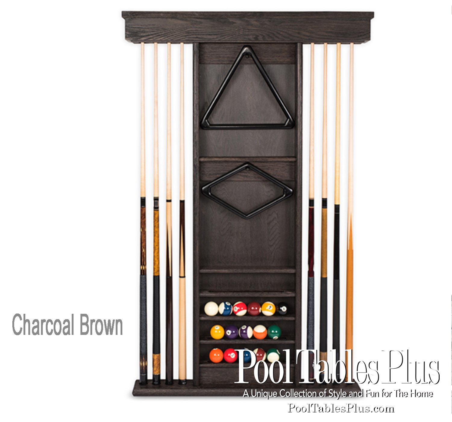 NCAA Michigan State Spartans 2 pc Hanging Wall Pool Cue Stick Holder Rack Oak 