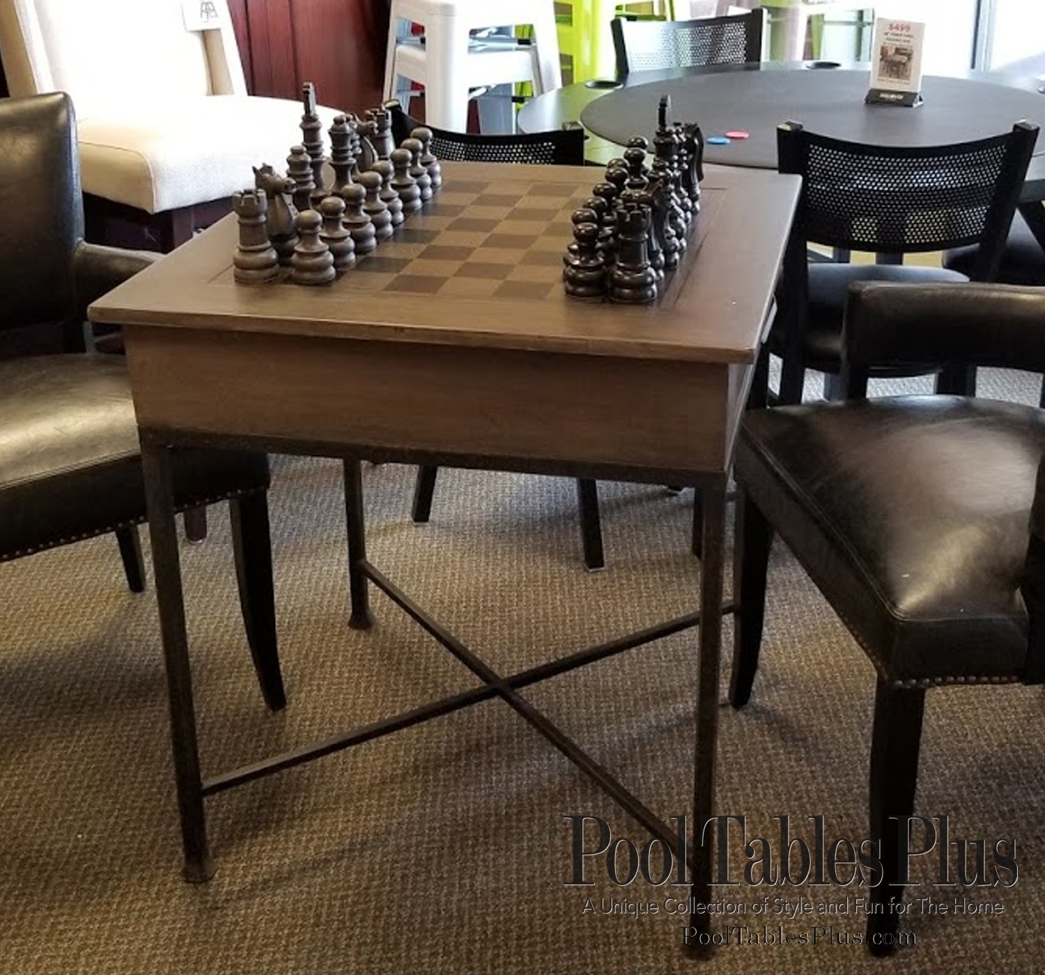 chess table and chairs