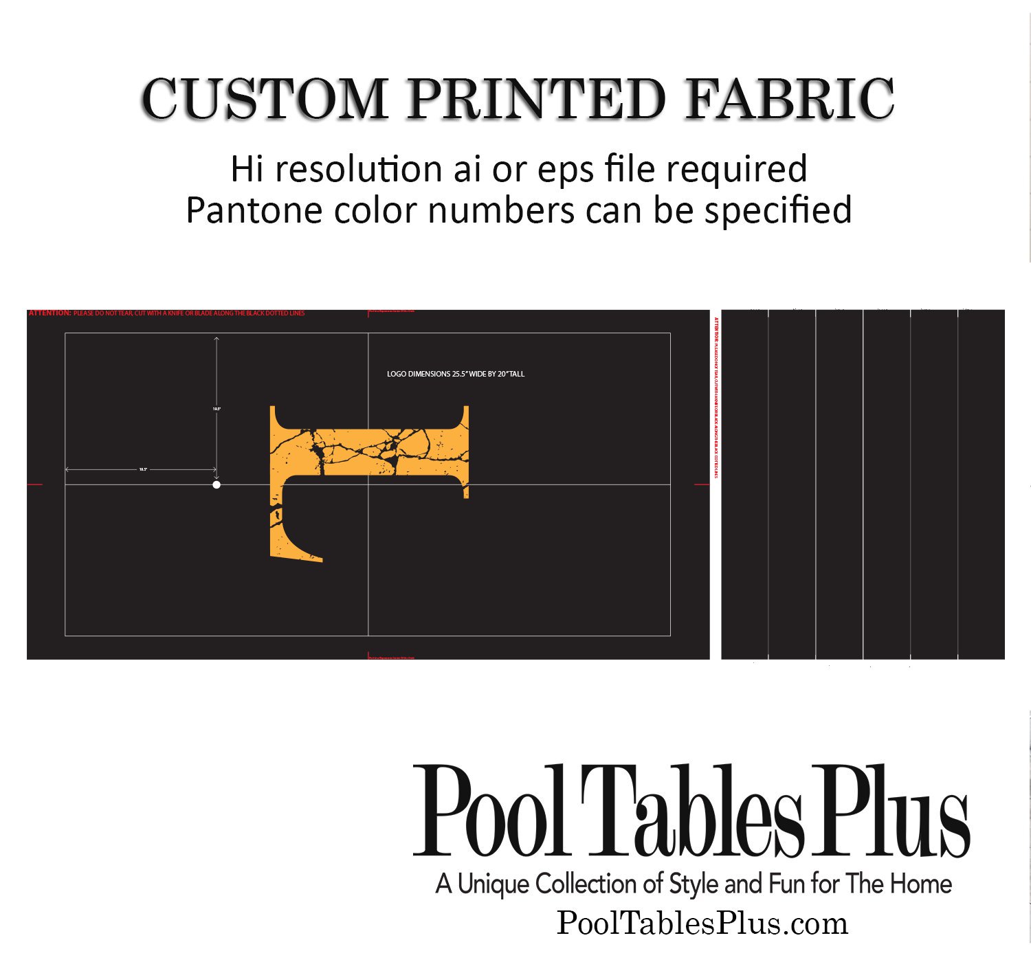 Custom Printed Pool Table Cloth