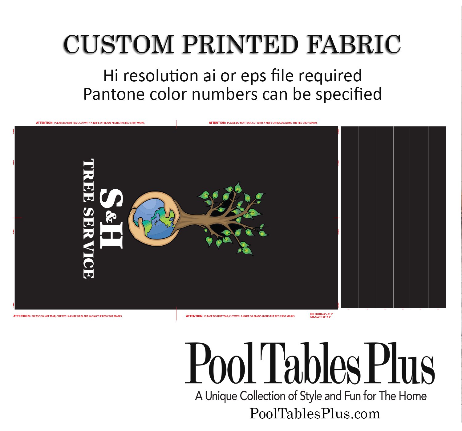 Custom Printed Pool Table Cloth